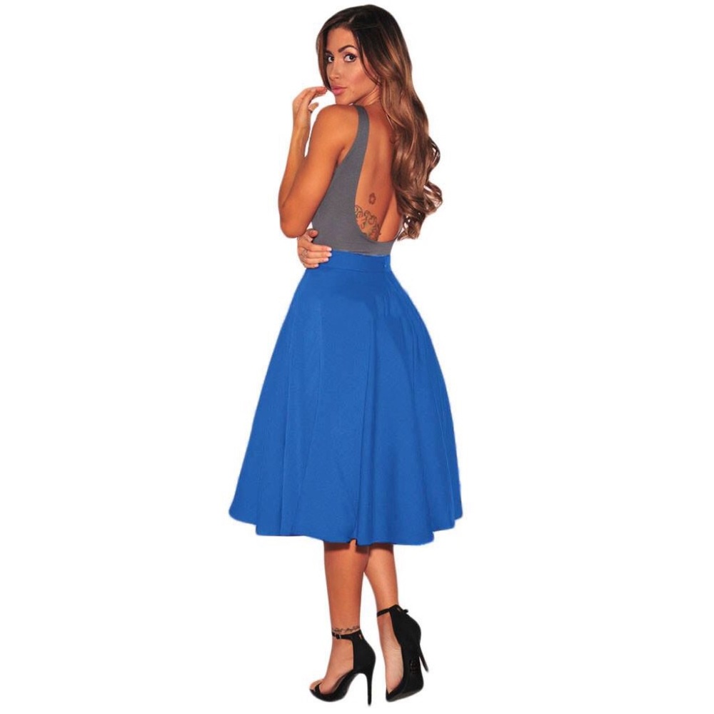 Alythea Pleated Midi Skirt